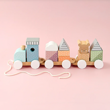 Load image into Gallery viewer, Train with Blocks Teddy