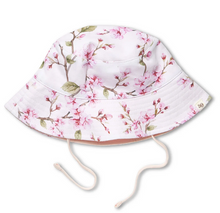Load image into Gallery viewer, Cherry Blossom Reversible Cotton Bucket Hat