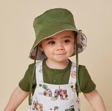 Load image into Gallery viewer, Diggers & Tractors Reversible Cotton Bucket Hat