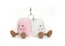 Load image into Gallery viewer, Amuseable Pair of Marshmallows Bag Charm