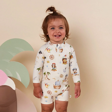 Load image into Gallery viewer, Treasure Island Swim Shortie