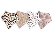Load image into Gallery viewer, Zara Bandana Bib Set (4-pack)