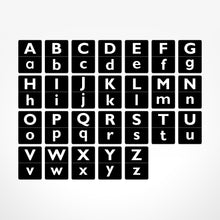 Load image into Gallery viewer, Black & White Alphabet Flash Cards