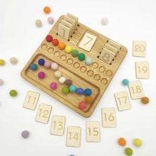 Load image into Gallery viewer, Wooden Math Board (Reversible)