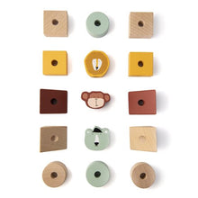 Load image into Gallery viewer, Wooden Animal Blocks Stacker