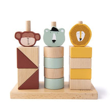 Load image into Gallery viewer, Wooden Animal Blocks Stacker