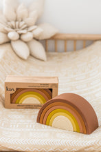 Load image into Gallery viewer, Silicone Rainbow Stacking Toy