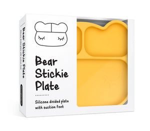 Bear Stickie® Plate - Yellow