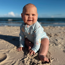 Load image into Gallery viewer, Blue Little Subs Swim Shortie
