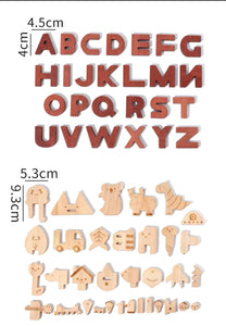 Wooden Alphabet Puzzles
