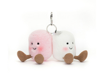 Load image into Gallery viewer, Amuseable Pair of Marshmallows Bag Charm
