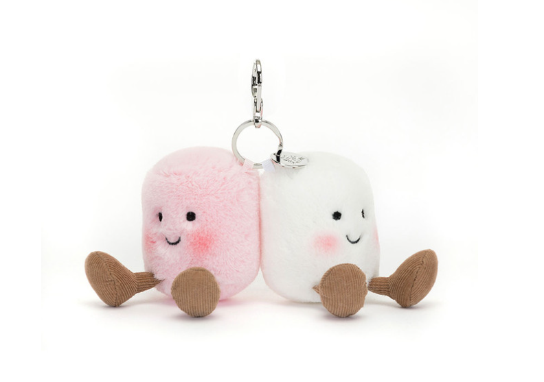 Amuseable Pair of Marshmallows Bag Charm