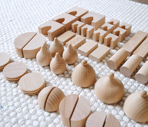 Wooden Mosque Block Set (55 pieces)