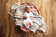 Load image into Gallery viewer, Rosebud | Snuggle Swaddle &amp; Topknot Set
