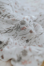 Load image into Gallery viewer, Wild Meadow Bamboo Muslin - Swaddle &amp; Bonnet Set
