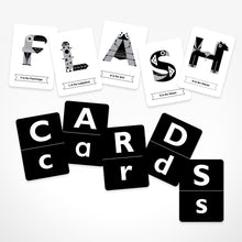 Load image into Gallery viewer, Black &amp; White Alphabet Flash Cards
