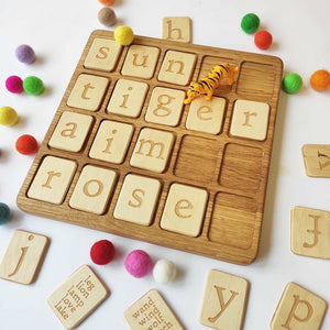 Alphabet Board with Reversible Letters