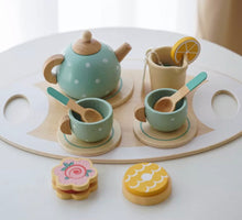 Load image into Gallery viewer, Wooden Afternoon Tea Set
