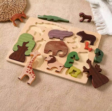Load image into Gallery viewer, Wooden Animal Puzzle
