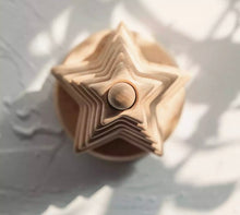 Load image into Gallery viewer, Natural Beech Wooden Stacker - Star
