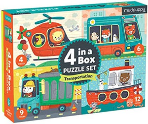 Transportation 4-in-a-Box Puzzles