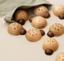 Load image into Gallery viewer, Ladybug Wooden Counting Set (10 pieces)
