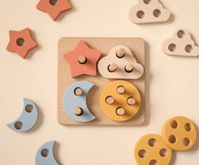 Load image into Gallery viewer, Silicone Shapes Puzzle - Square 12 pieces
